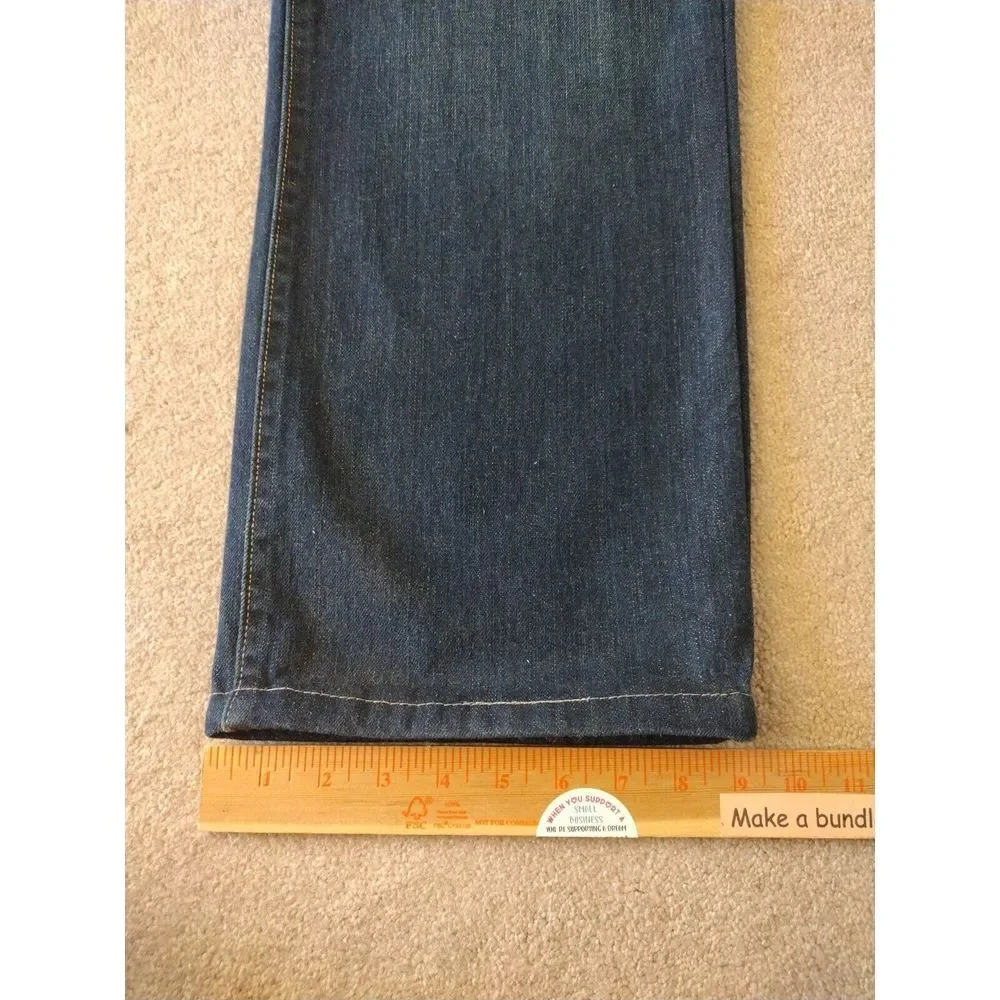 Old Navy Jeans Men 38x32 Blue Denim Loose‎ Fit Dark Wash Casual Travel Vacation